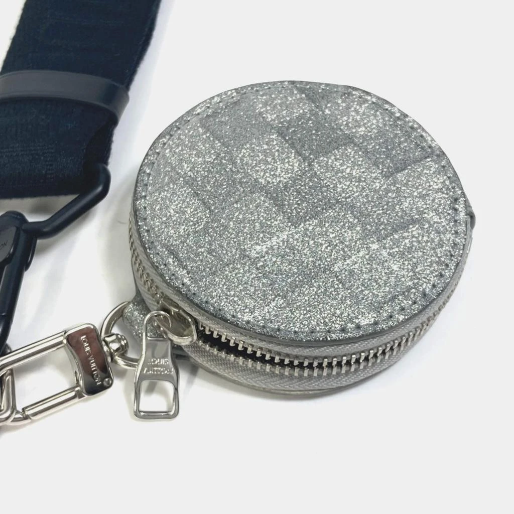 Louis Vuitton Louis Vuitton Silver Glitter Leather Damier In The Loop Trio Pouch Shoulder Bag 5