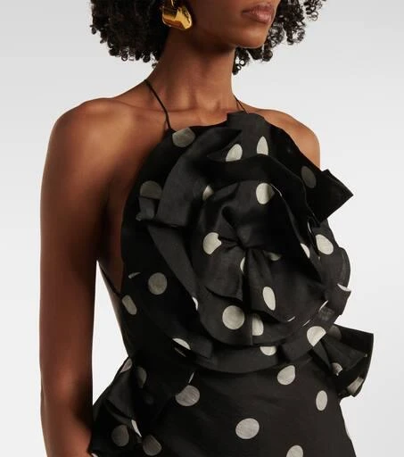 Shop Crush polka-dot ruffled linen and silk gown on Sale at BeyondStyle   Get 40% Off Crush polka-dot ruffled linen and silk gown with Limited-Time  Flash Deals, Exclusive Discounts, and Special Offers.