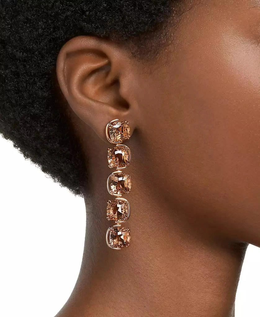 Swarovski Gold-Tone Harmonia Crystal Linear Earrings 3