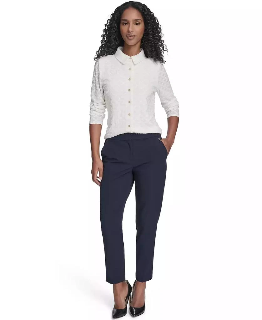 Tommy Hilfiger Women
s Floral Clip Button-Up Top 6