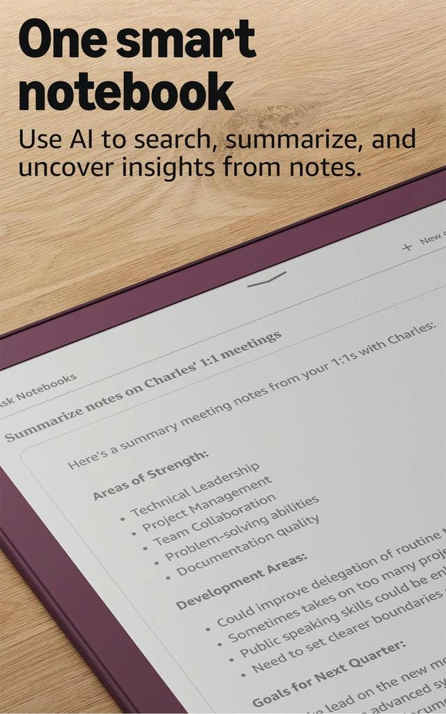 Amazon Amazon Kindle Scribe Colorsoft 32GB (newest model) — 11” paper-like color display with front light — Thin, light, powerful — Write in notebooks, documents, and books. Includes Premium Pen - Graphite 6