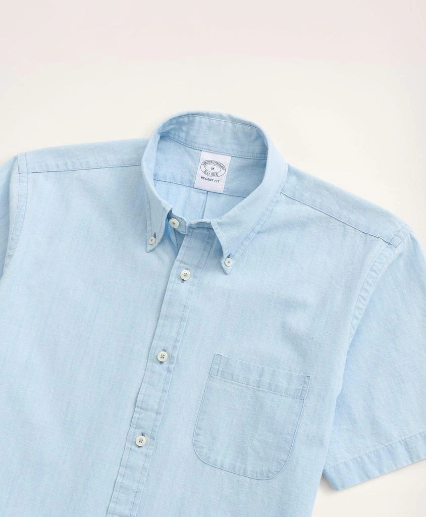 Brooks Brothers Regent Regular-Fit Short-Sleeve Chambray Sport Shirt 2