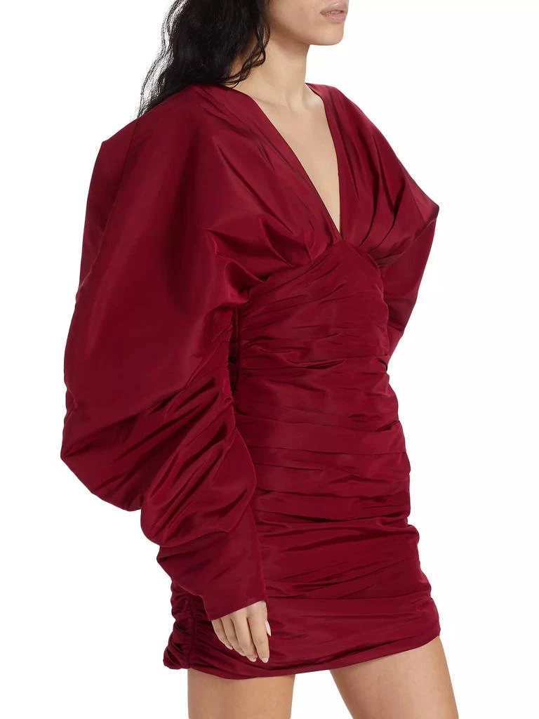 Aliétte Gathered Puff-Sleeve Minidress 3