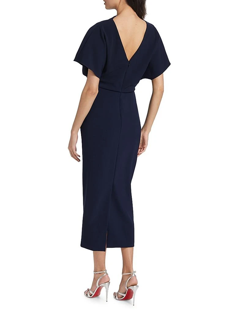 Amsale Draped Crêpe Cocktail Dress 5