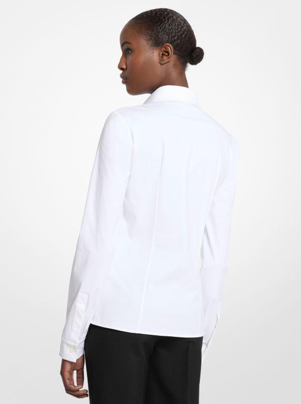 Michael Kors Hansen Stretch Cotton Poplin Shirt