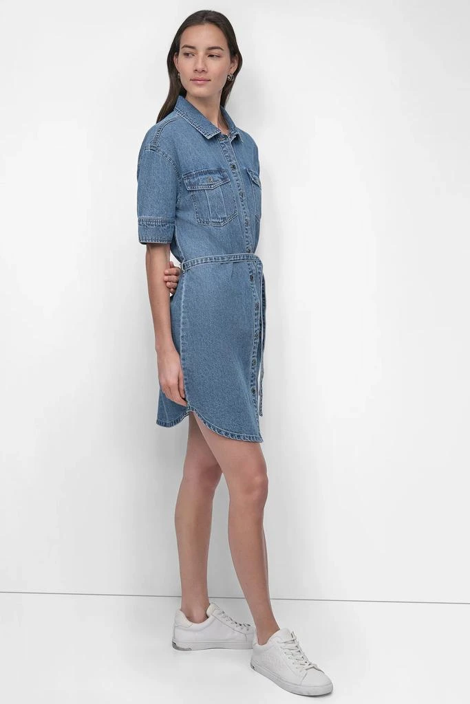 DKNY SELF BELTED UTILITY DRESS 3