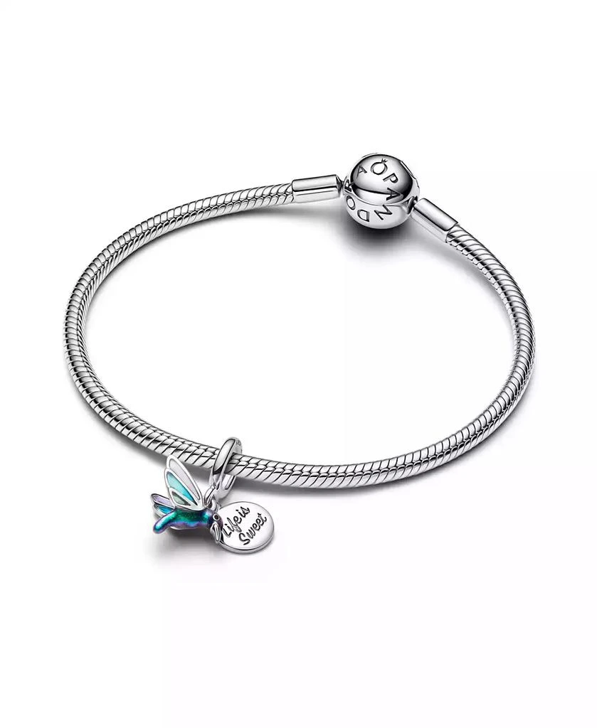 PANDORA Sterling Silver Hummingbird Double Dangle Charm 3