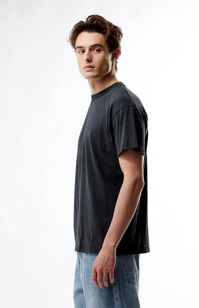 PacSun Washed Black Solid Soft Oversized T-Shirt 3