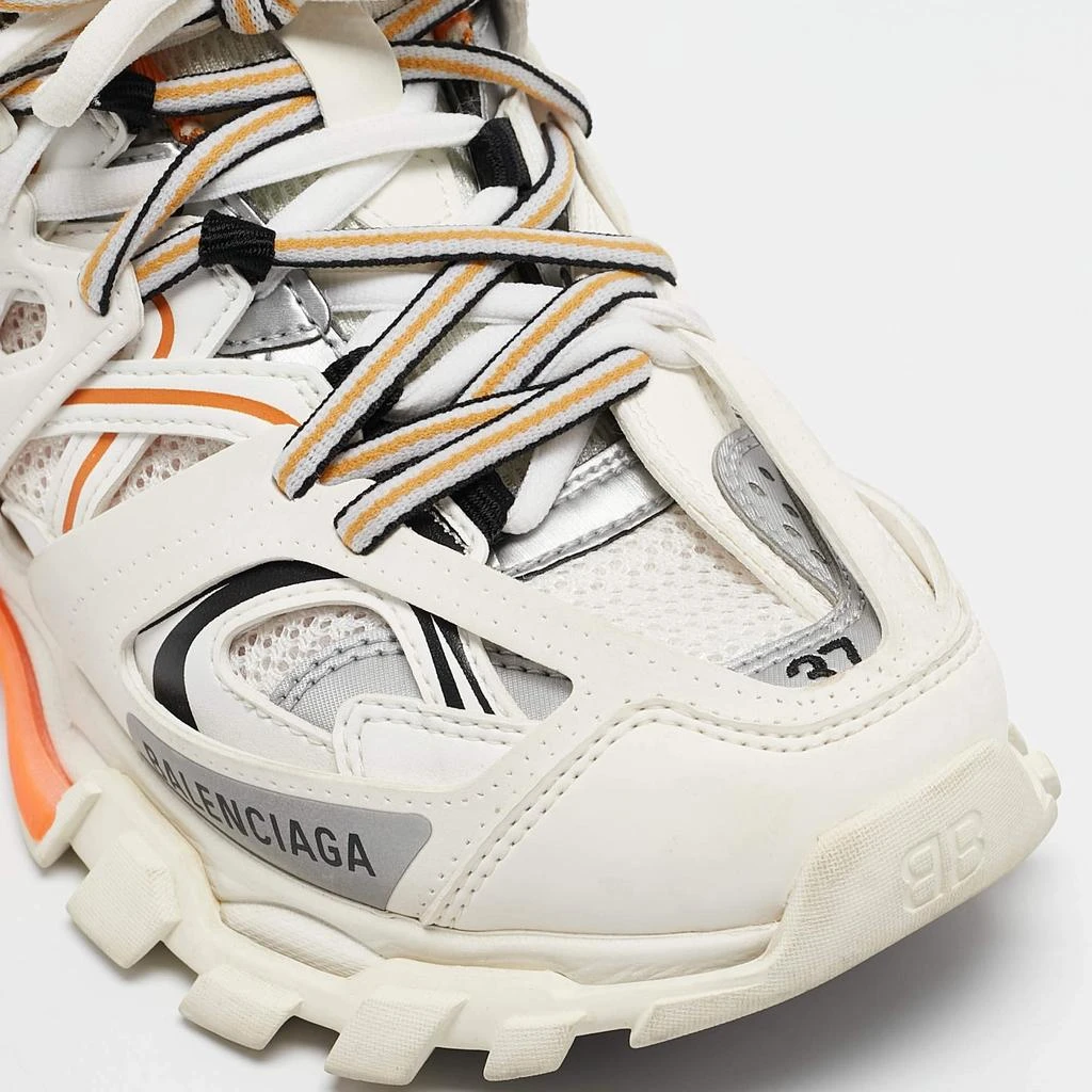 Balenciaga Balenciaga White Faux Leather and Mesh Track Sneakers Size 37 7