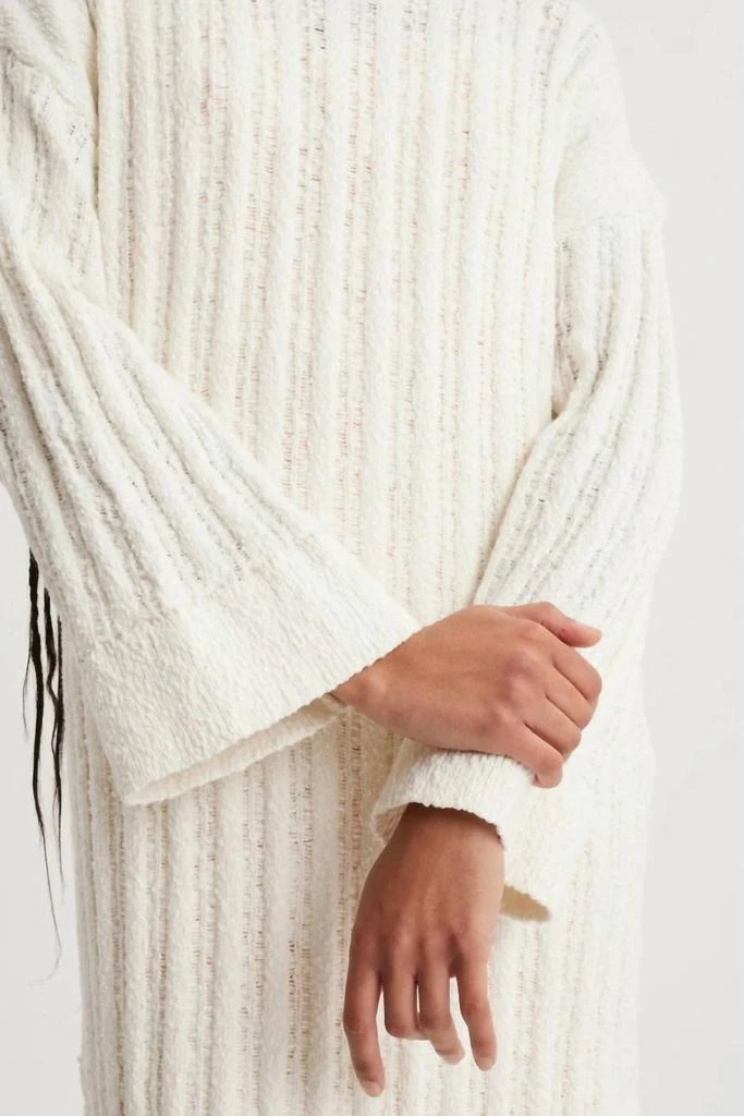 HOLZWEILER Foss Knit Dress In White 4