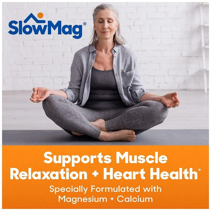 SlowMag MG Muscle + Heart Magnesium Chloride with Calcium Supplement 8