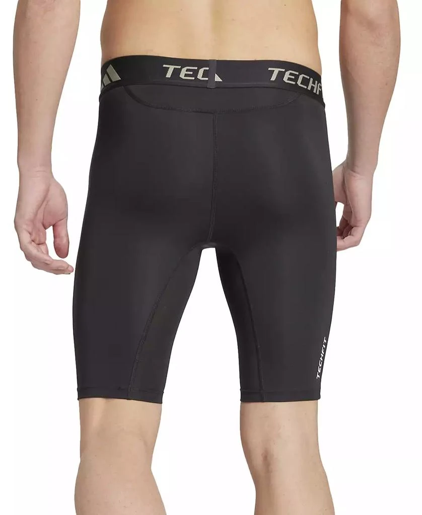 Adidas Men's Tech-Fit Logo Compression Shorts 2