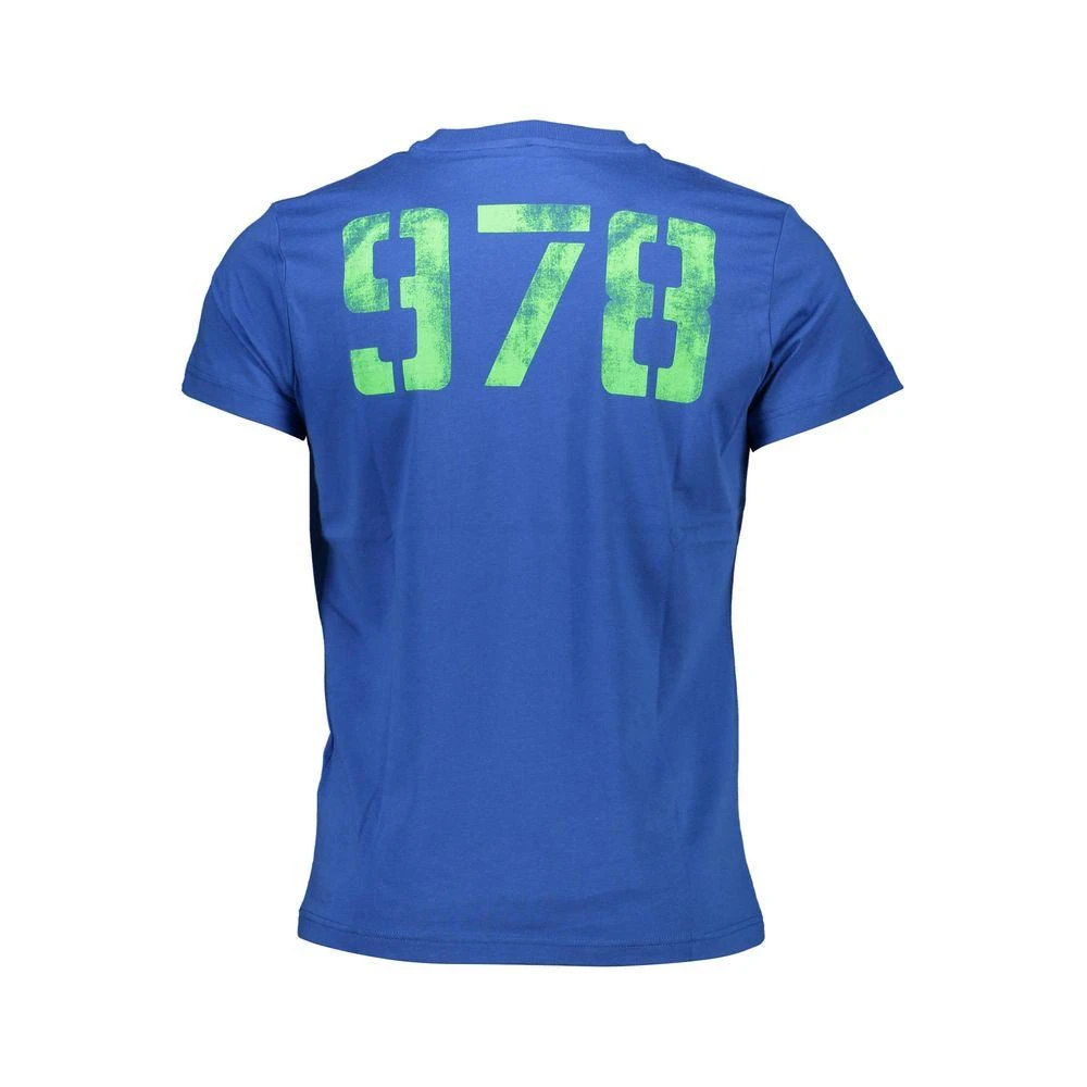 Diesel Blue Cotton Men T-Shirt 2