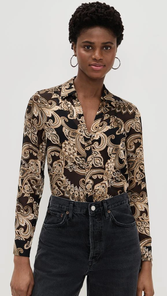 Alice + Olivia Eloise Button Down Blouse 1