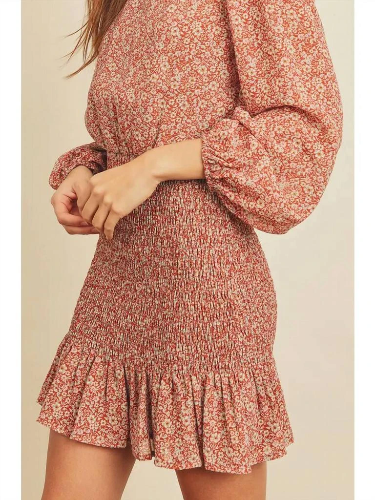 Dress Forum Dress Forum - Ditsy Floral Smocked Mini Dress 4