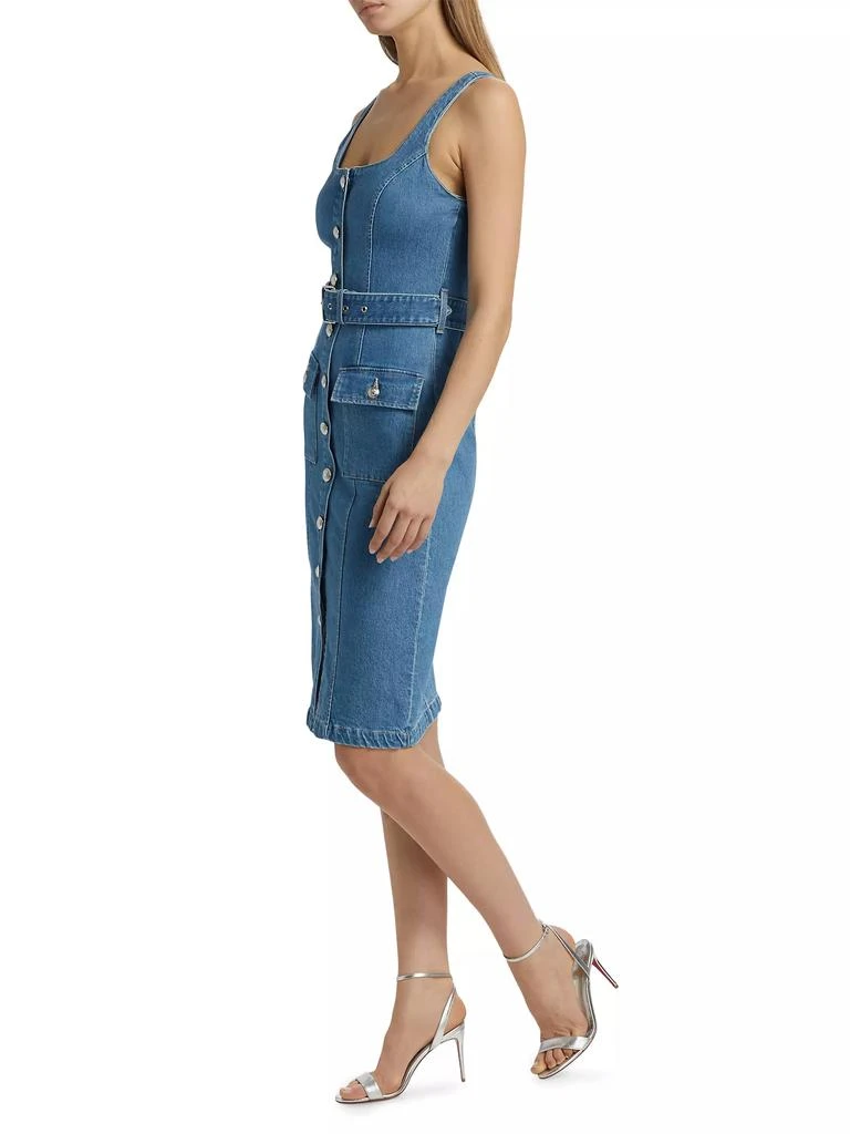 L'Agence Denim Tank Midi-Dress 4