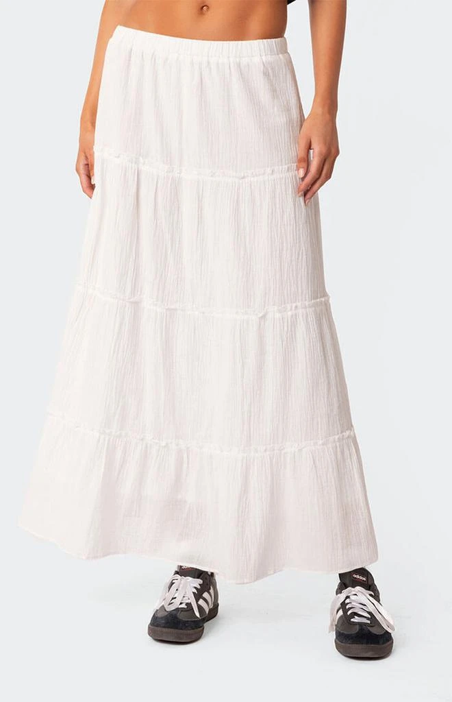 Edikted Charlotte Tiered Maxi Skirt 2