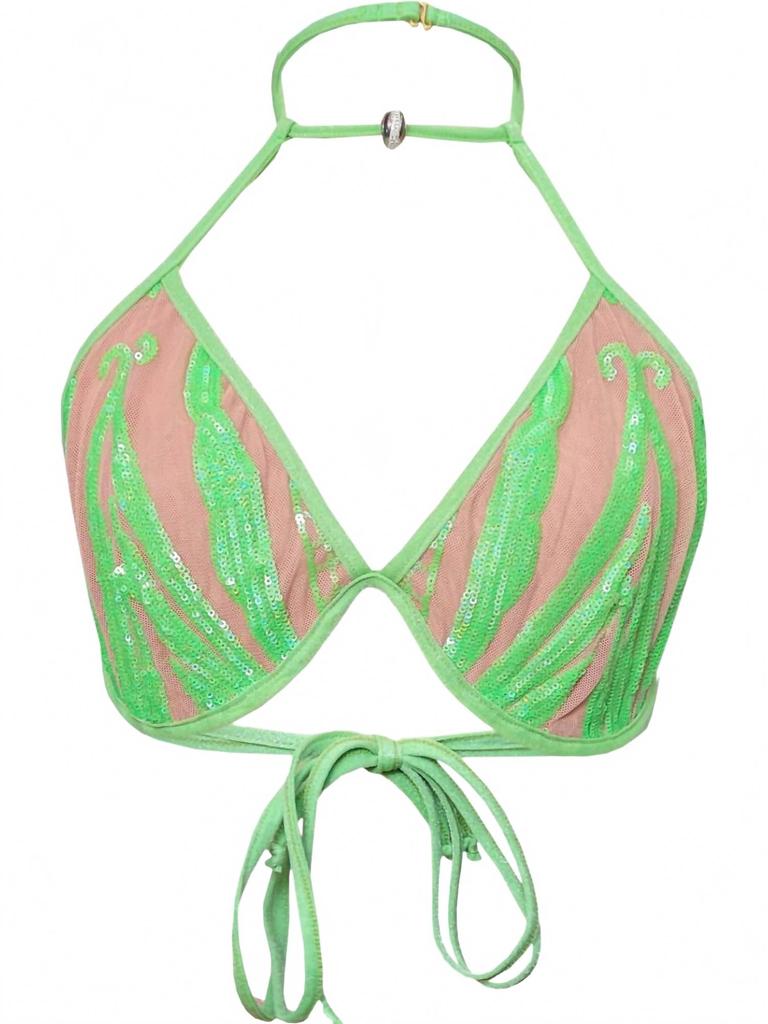 Gyv Me Body Carnival Bra Top In Lime