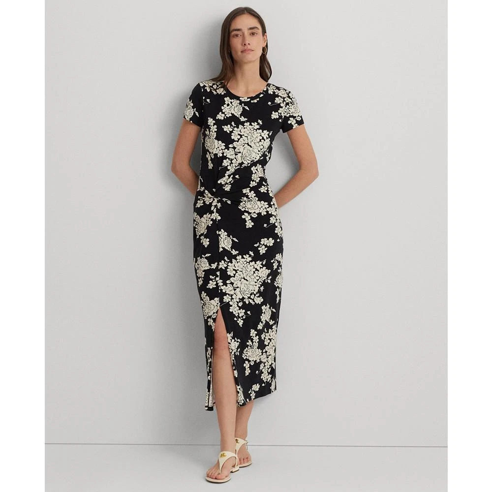 Ralph Lauren Women's Floral Jersey Dress Blue Size 6 main image 0
