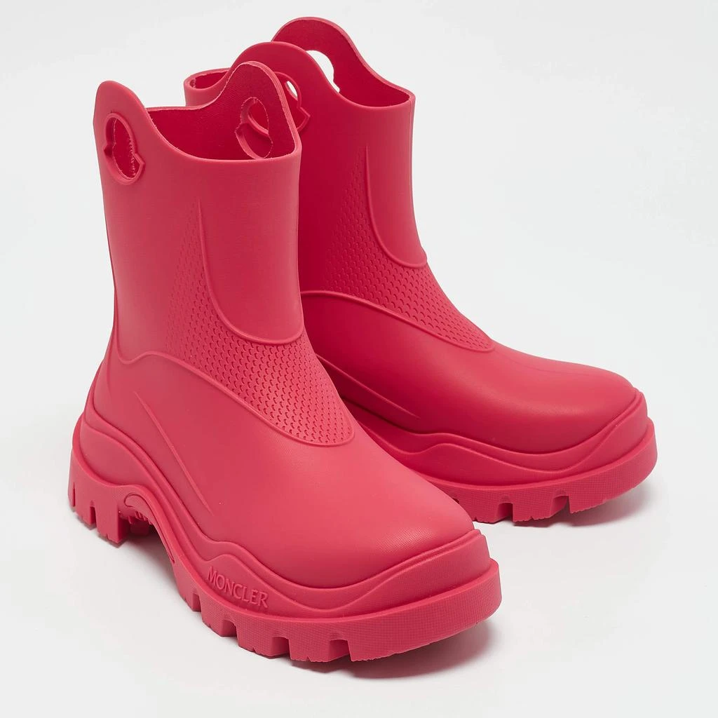 Moncler Moncler Pink Rubber Misty Rain Boots Size 35 4