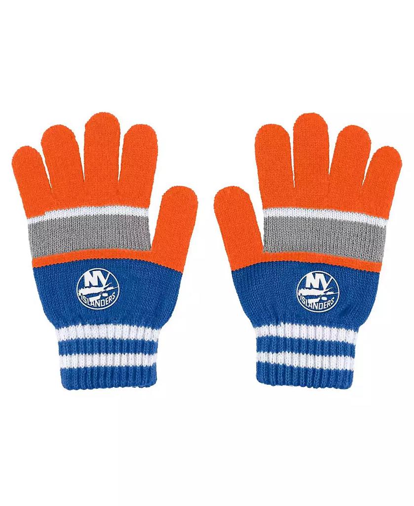 WEAR by Erin Andrews Women's New York Islanders Stripe Glove and Scarf Set