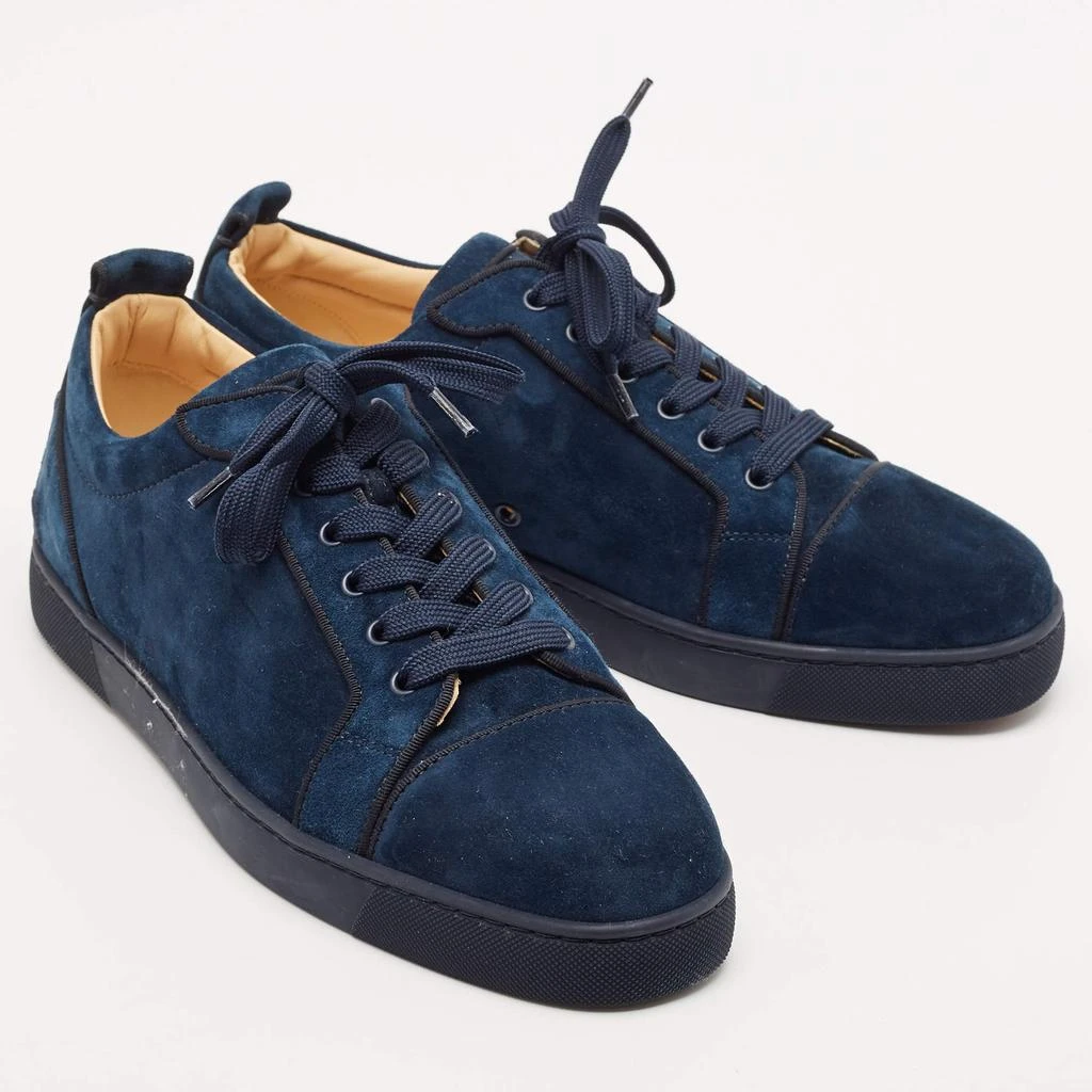 Christian Louboutin Christian Louboutin Navy Blue Suede Fun Louis Junior Sneakers Size 43.5 4