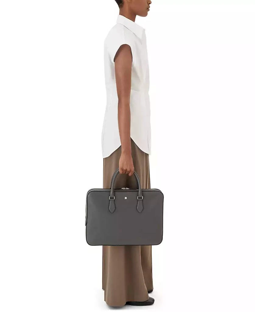 MontBlanc Sartorial Leather Briefcase Document Case 7