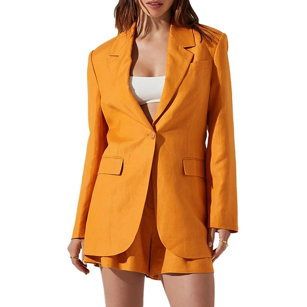 ASTR Womens Suit Separate Business One-Button Blazer 3