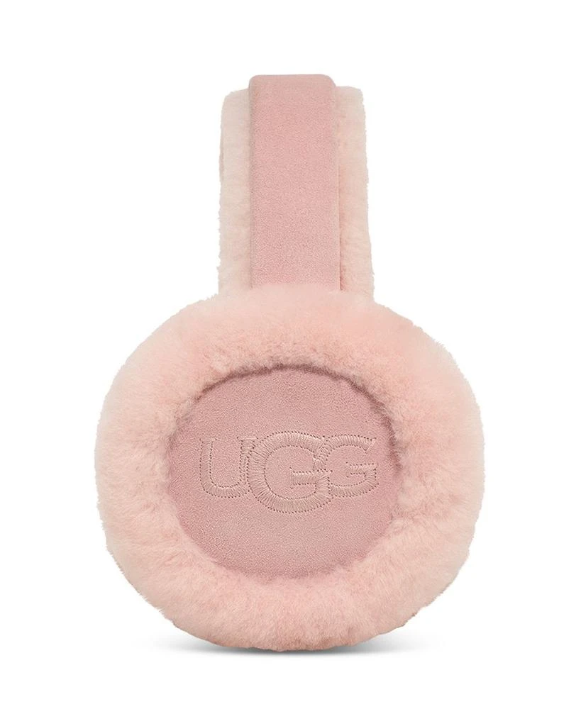 UGG® Embroidered Logo Shearling Earmuffs 1