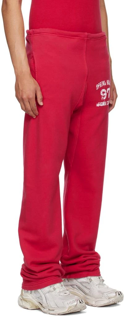 GREG ROSS SSENSE Exclusive Red Sweatpants 2