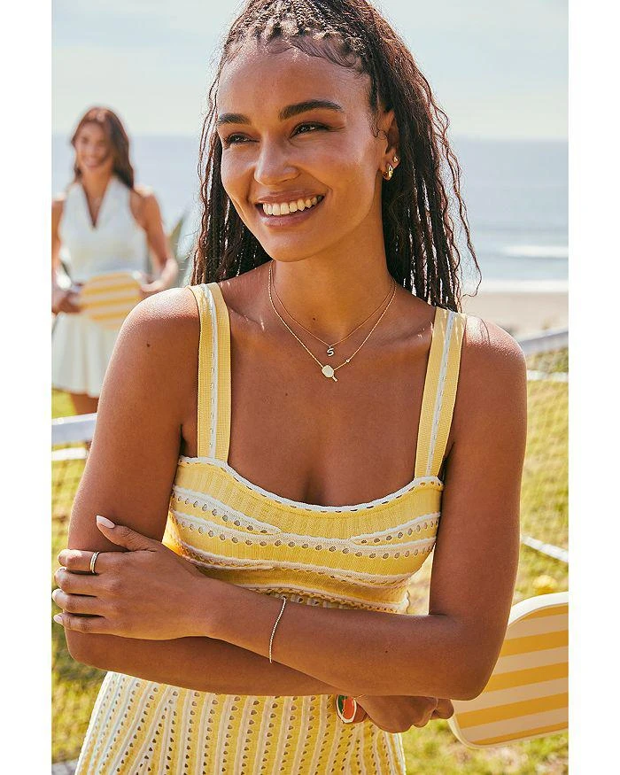 Kendra Scott Mother Of Pearl Pickleball Adjustable Pendant Necklace, 19" 4