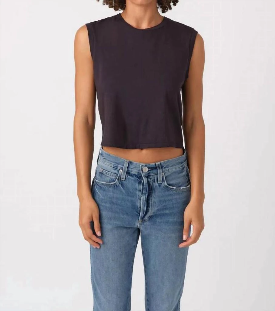 AMO Amo - Denim Sleeveless Babe Tee 1