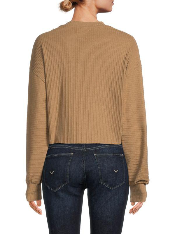 NOIZE Ribbed Drop Shoulder Sweatshirt