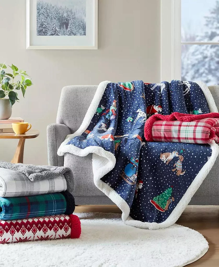 Martha Stewart Cozy Plush Throw, 50" x 60", Exclusively at Macy’s 5