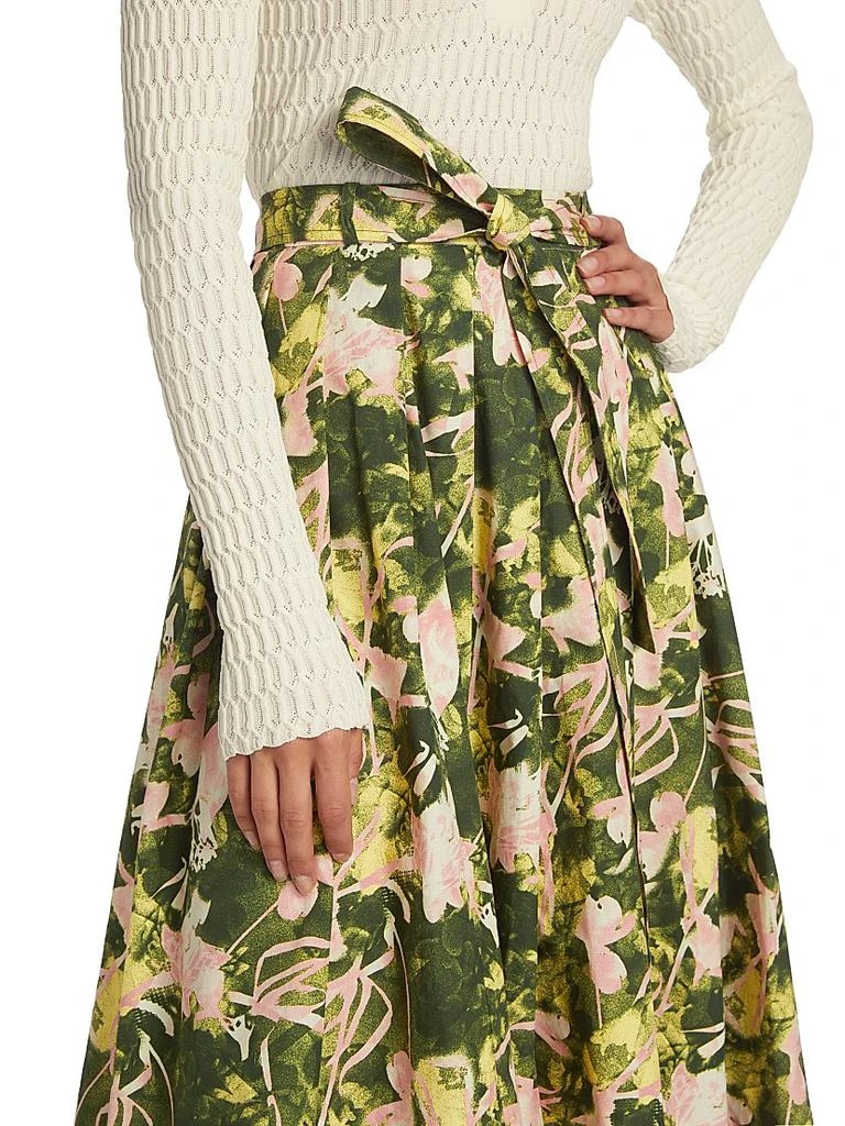 3.1 Phillip Lim Floating Iris Floral A-Line Skirt 6