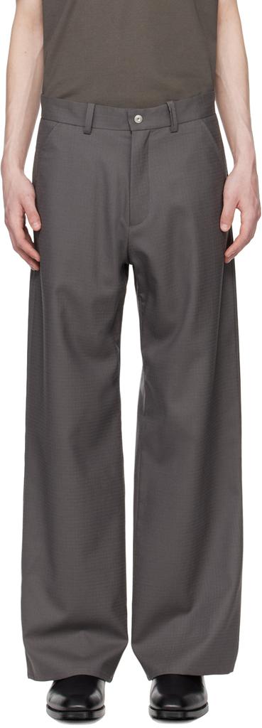 Omar Afridi Gray Savoye Trousers