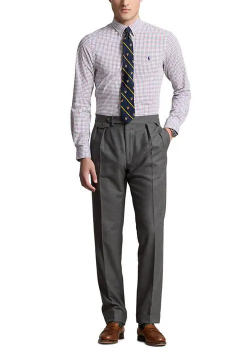 Ralph Lauren Classic Fit Plaid Stretch Poplin Shirt 4