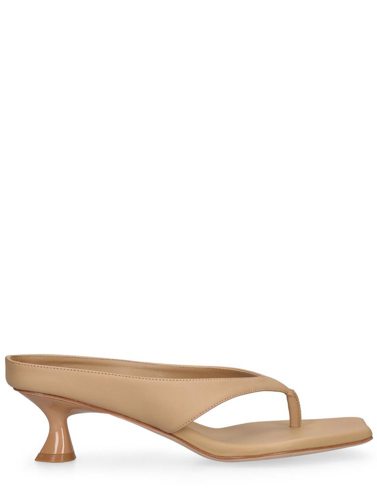 STUDIO AMELIA 50mm Angela Leather Sandal Mules