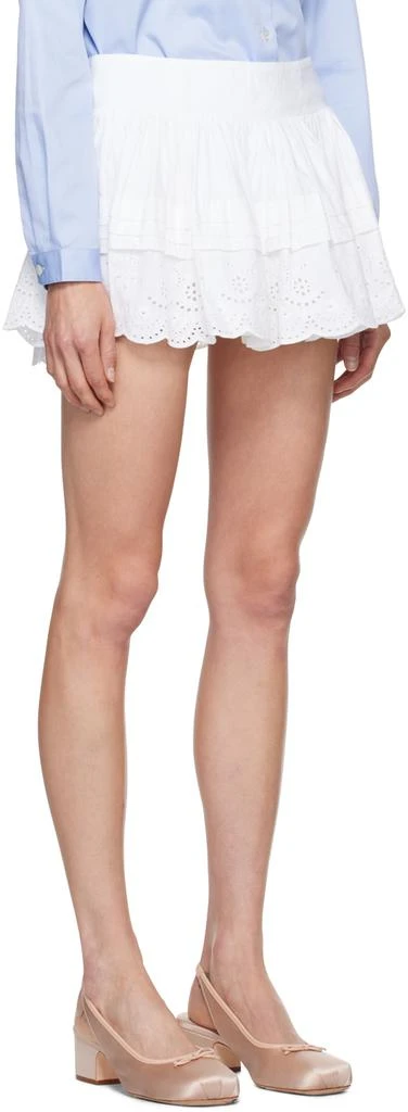 Sandy Liang White Ira Miniskirt 2