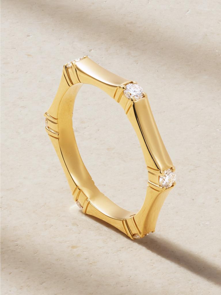 Melissa Kaye Honey Station 18k 黄金钻石戒指