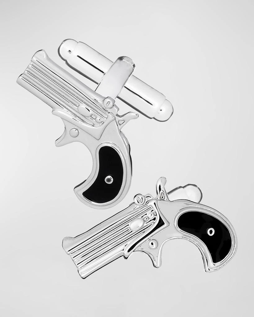 LINK UP Men's Revolver Pistol Cufflinks 3