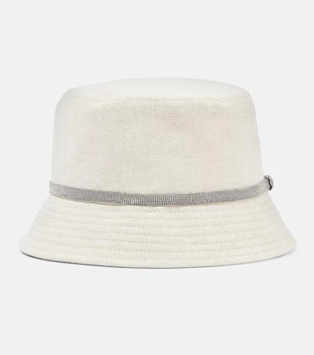 Brunello Cucinelli Linen canvas bucket hat 1