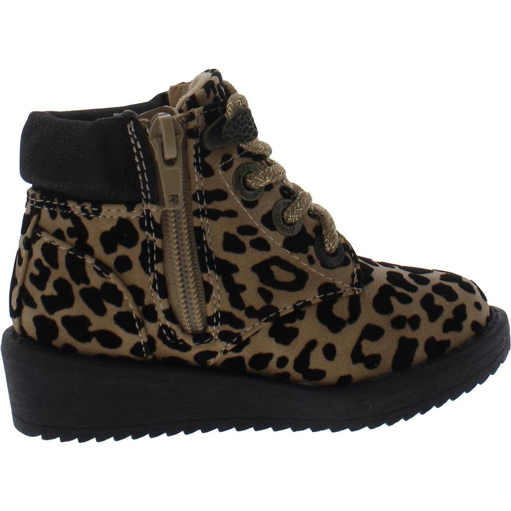 Blowfish Chomper Girls Animal Print Combat & Lace-up Boots