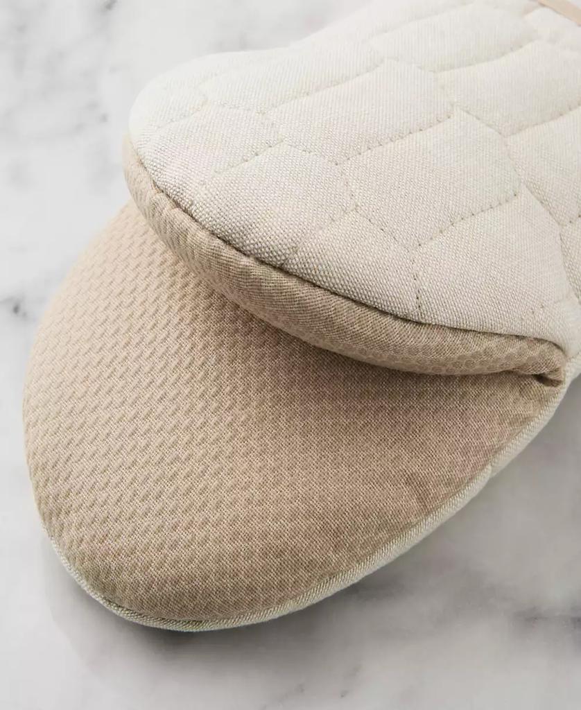 Martha Stewart Honeycomb Quilted Chambray Mini Oven Mitt Set, 5.5" x 8"