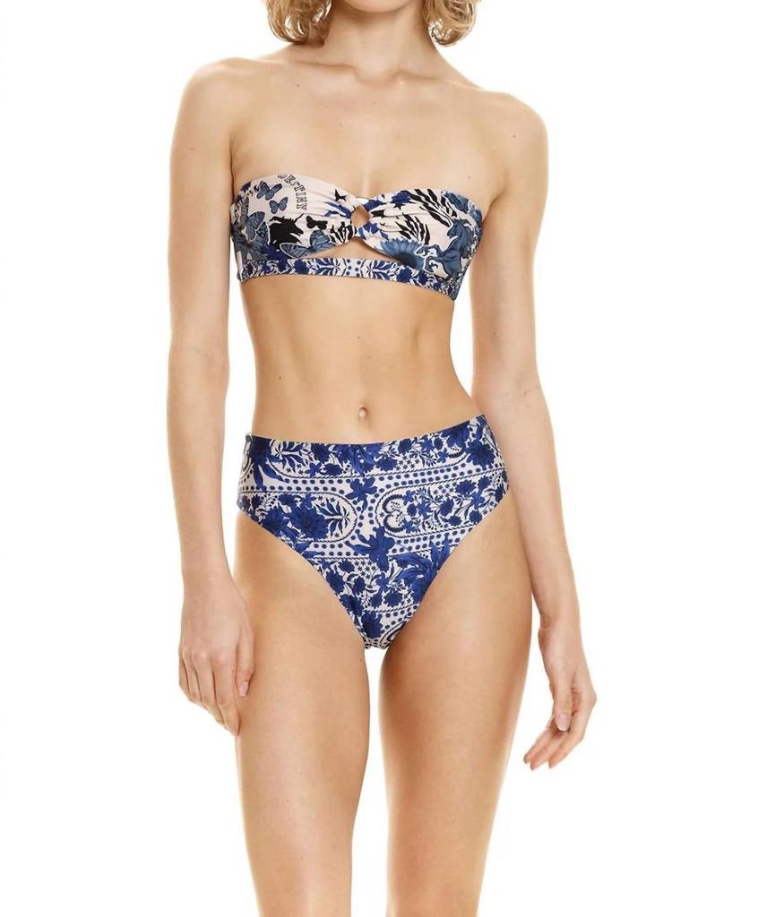 Agua Bendita Penelope Reversible Bikini Bottom In Embellished