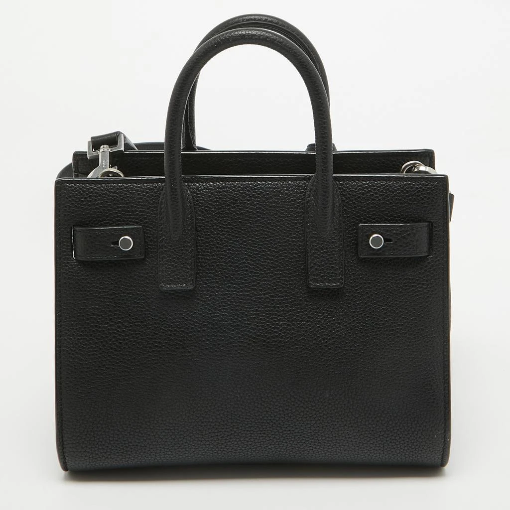 Yves Saint Laurent Saint Laurent Black Leather Nano Classic Sac De Jour Tote 4