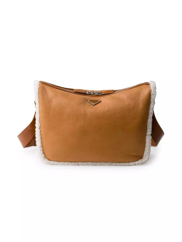 Prada Shearling Shoulder Bag 1