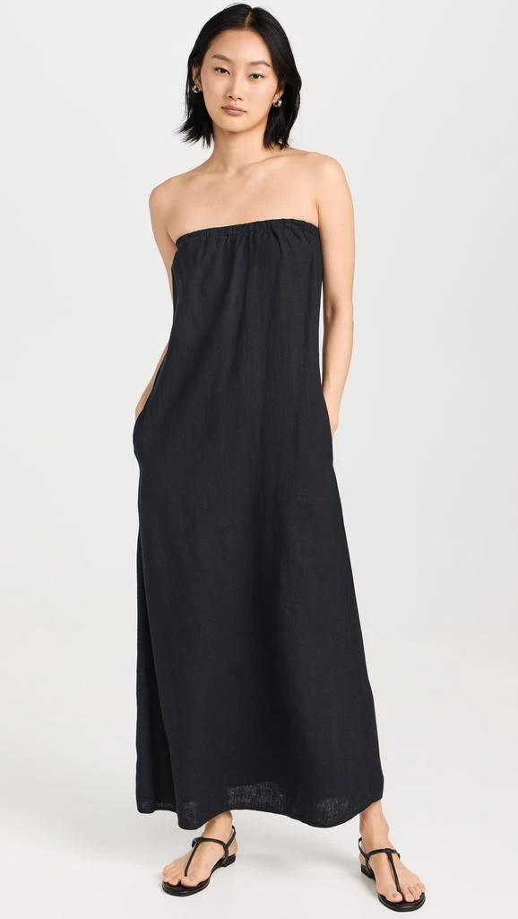 Stateside Linen Column Maxi Dress 6