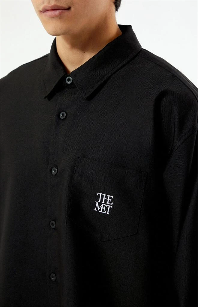 The Met x PacSun Logo Button Up Long Sleeve Shirt 2