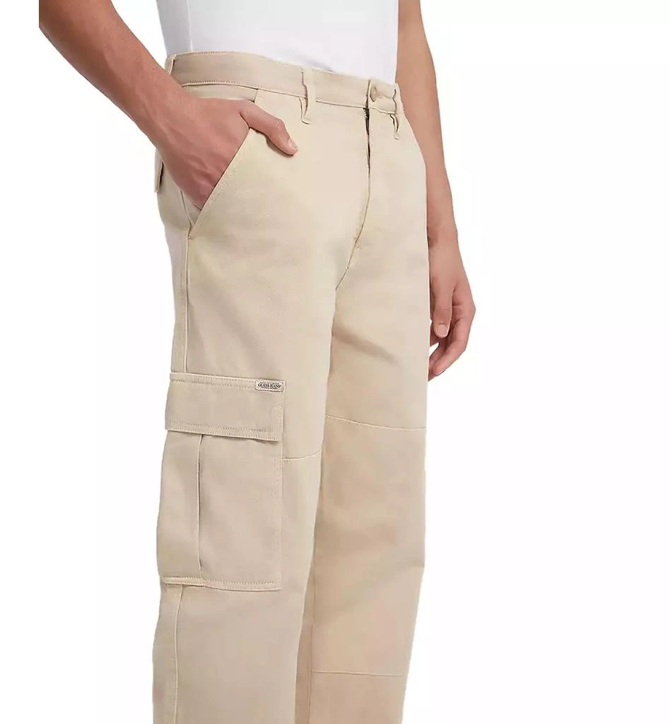 GUESS Men's Regular-Fit Chino Cargo Pants 4